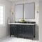 James Martin Vanities Brittany 60in Double Vanity, Black Onyx w/ 3 CM White Zeus Quartz Top 650-V60D-BKO-3WZ - alternate 5